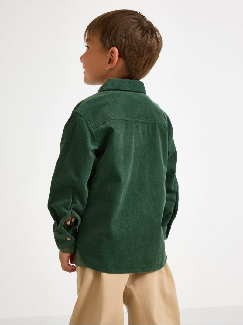 Long-sleeved corduroy shirt - 3012462-8599