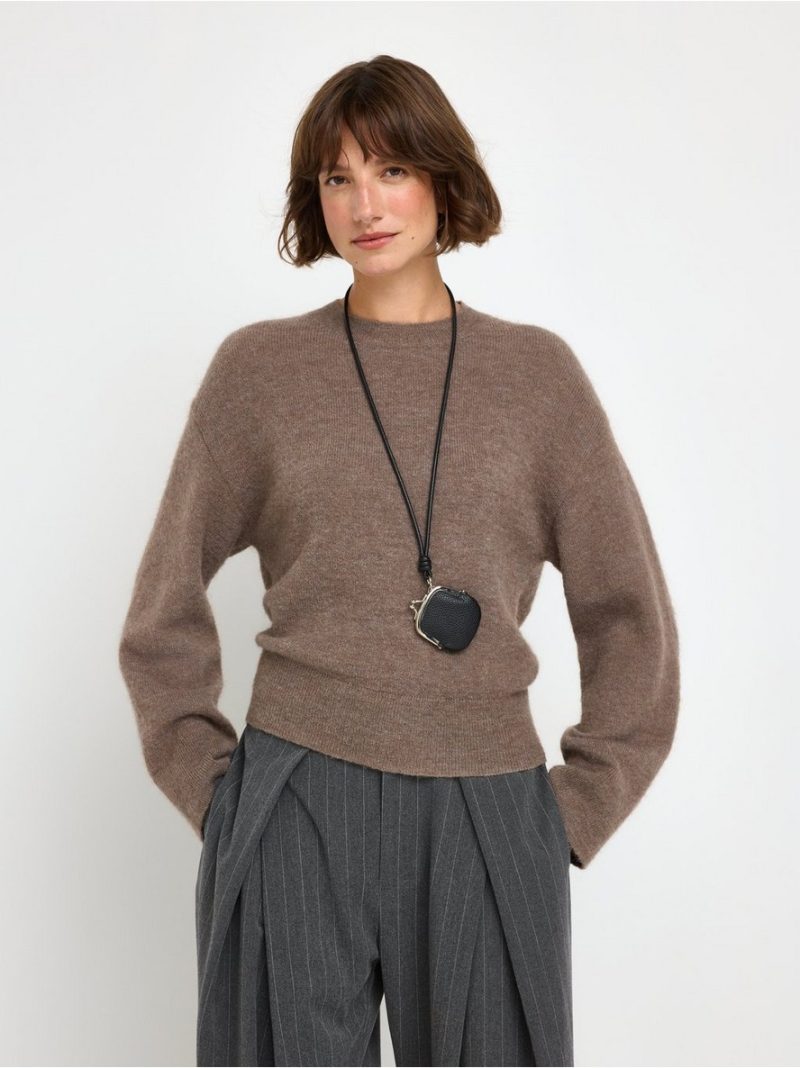 - Knitted jumper in wool blend Knitted jumper in wool blend - 3012710-7292