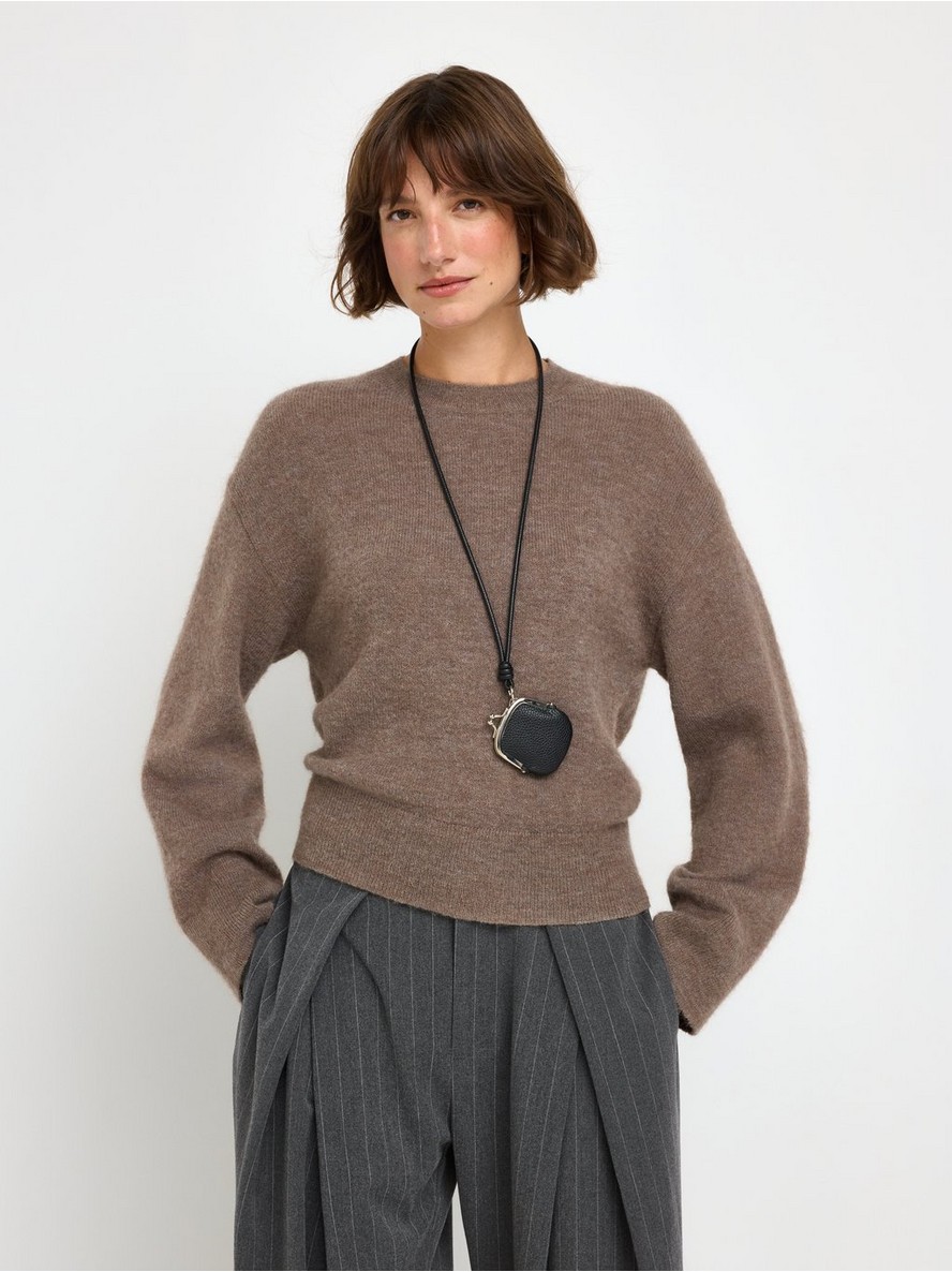 Knitted jumper in wool blend - 3012710-7292