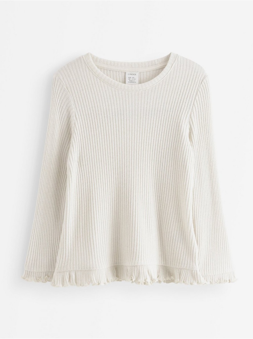 Long-sleeved top with glitter - 3012732-6728