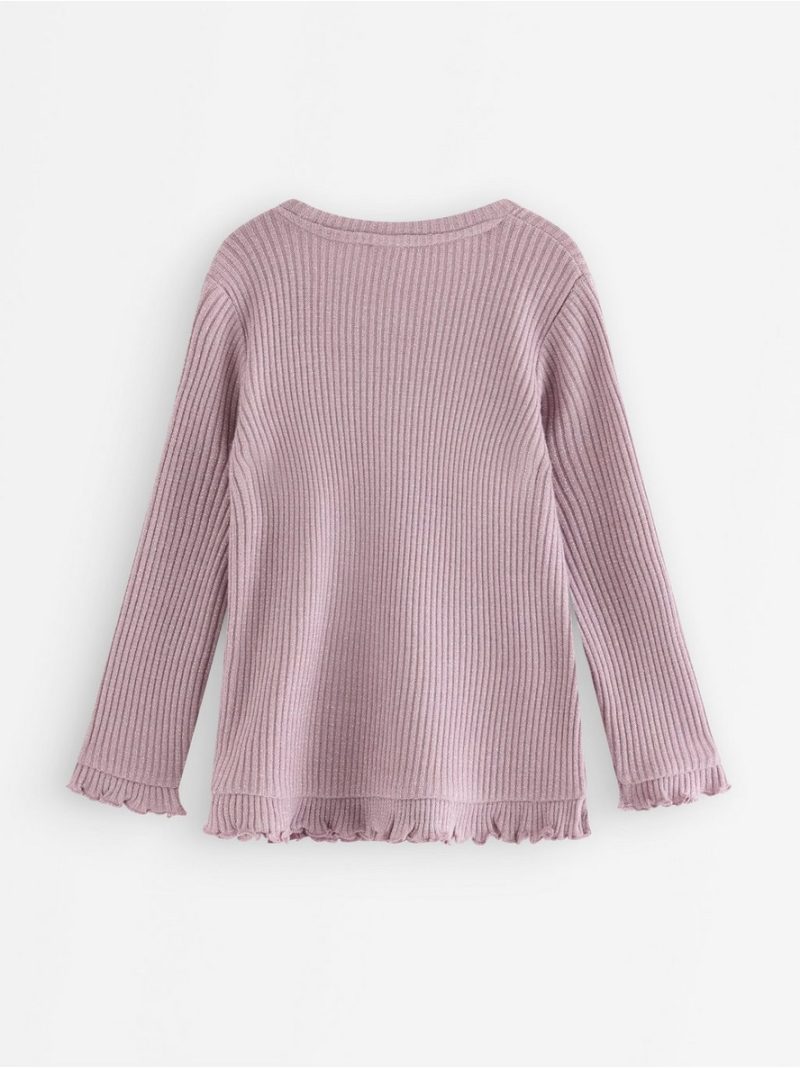 Long-sleeved top with glitter - 3012732-8121