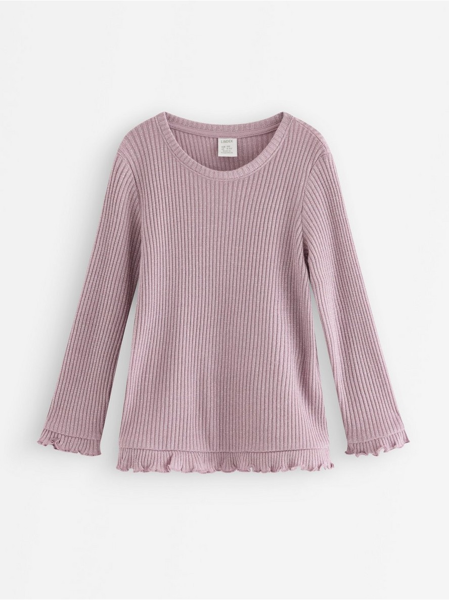 Long-sleeved top with glitter - 3012732-8121