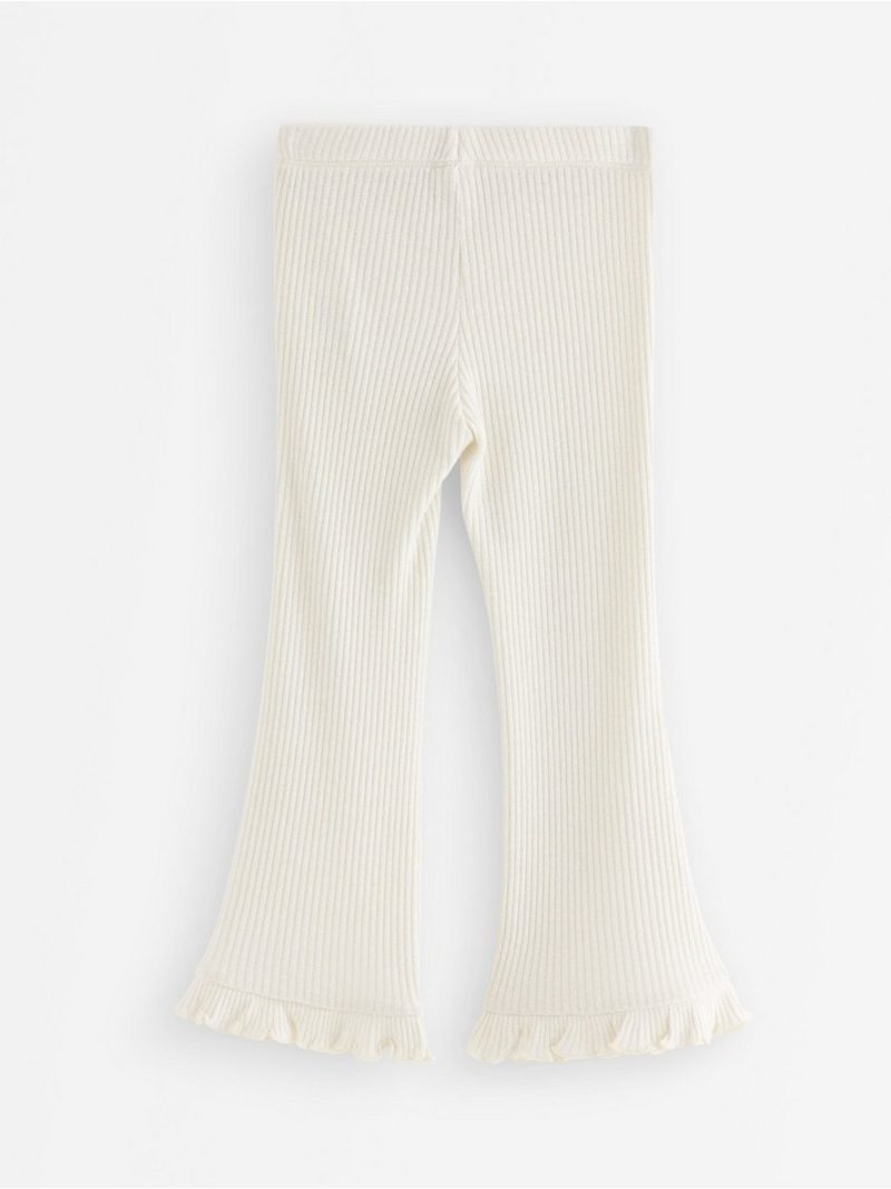 Rib-knit trousers with lurex - 3012733-6728
