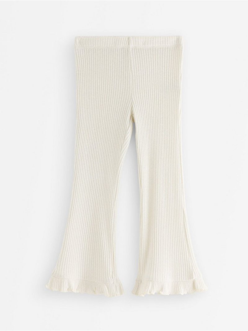 Rib-knit trousers with lurex - 3012733-6728