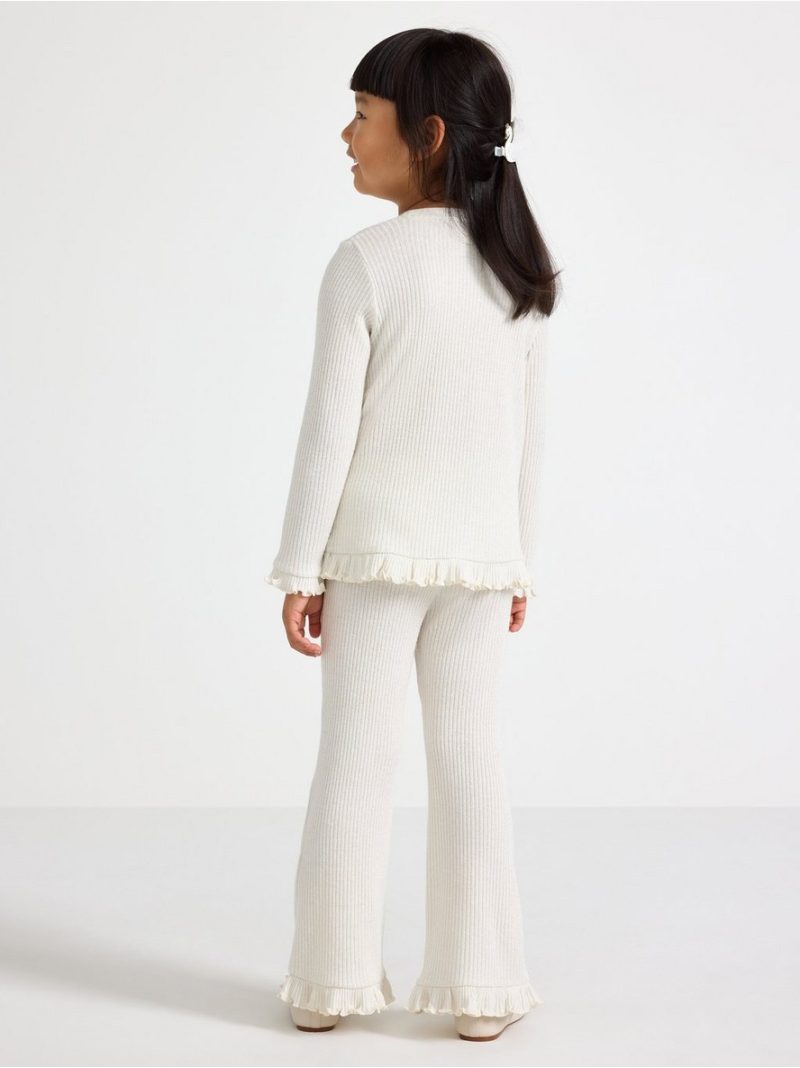 Rib-knit trousers with lurex - 3012733-6728