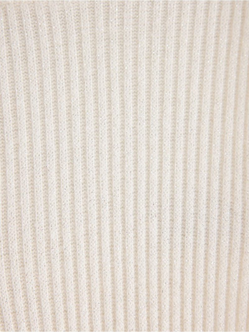 Rib-knit trousers with lurex - 3012733-6728