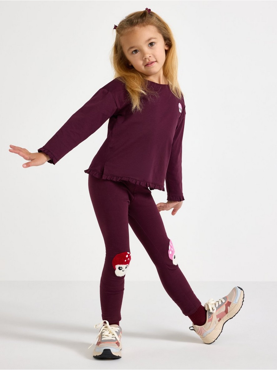 Leggings with brushed inside - 3012862-7268