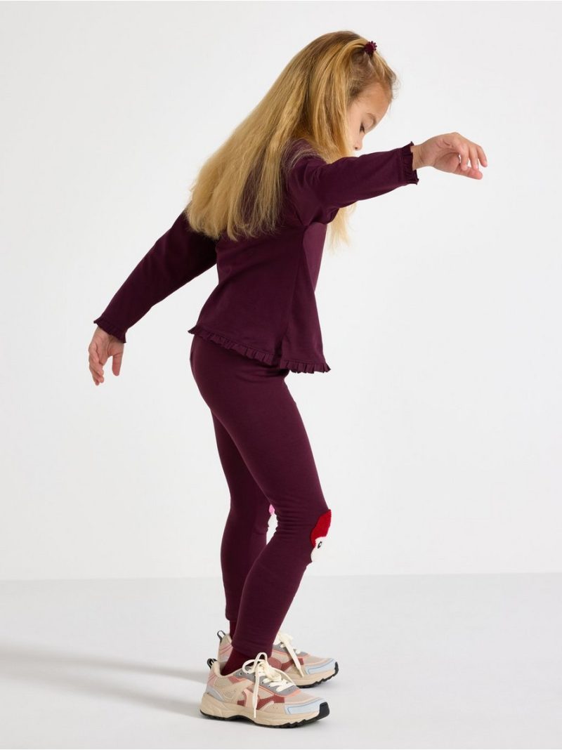 Leggings with brushed inside - 3012862-7268