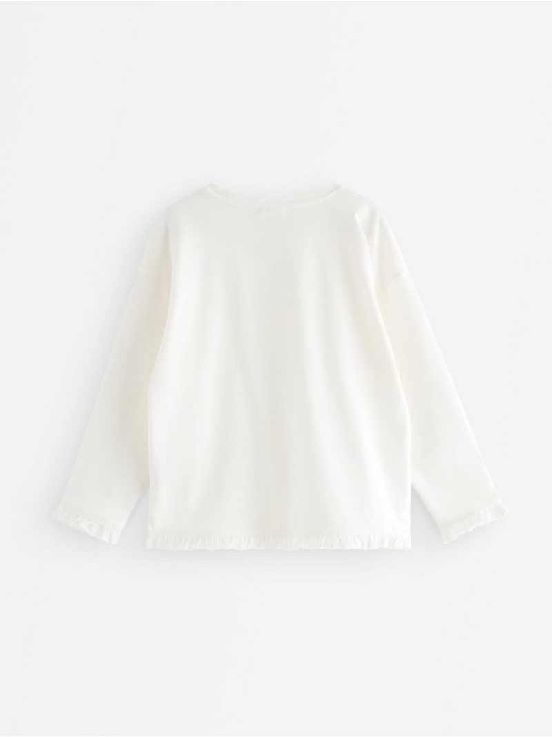 Long-sleeved top with frills - 3012932-325