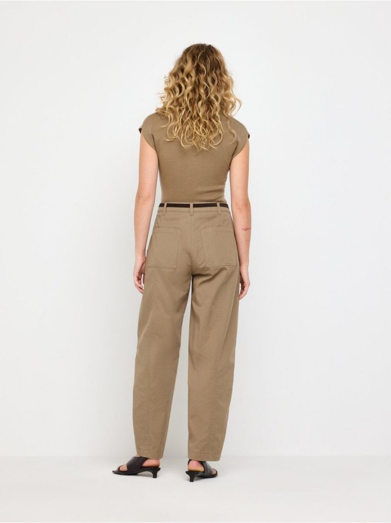Barrel trousers with ankle length - 3012969-9609