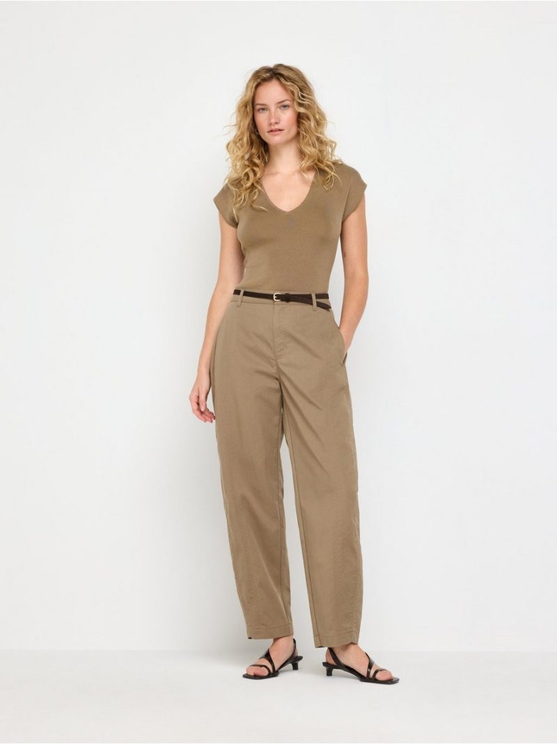 Barrel trousers with ankle length - 3012969-9609