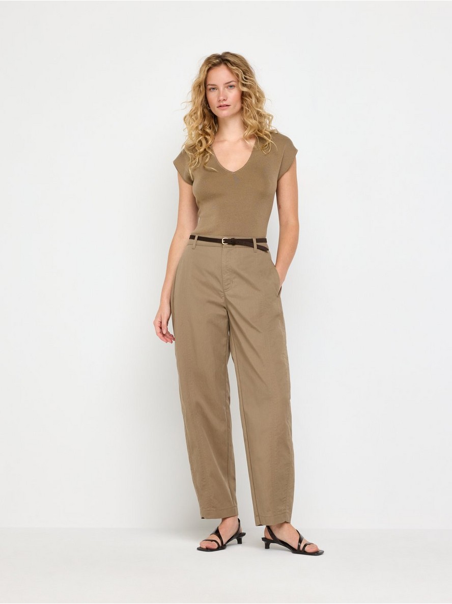 Barrel trousers with ankle length - 3012969-9609