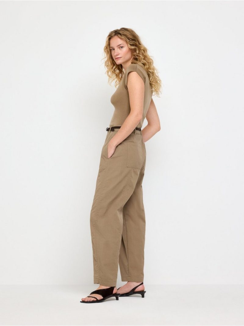 Barrel trousers with ankle length - 3012969-9609