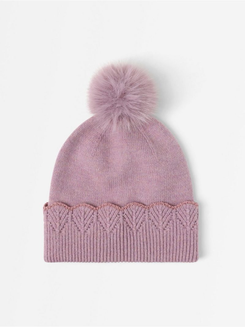 - Beanie with pom pom Beanie with pom pom - 3013085-8121