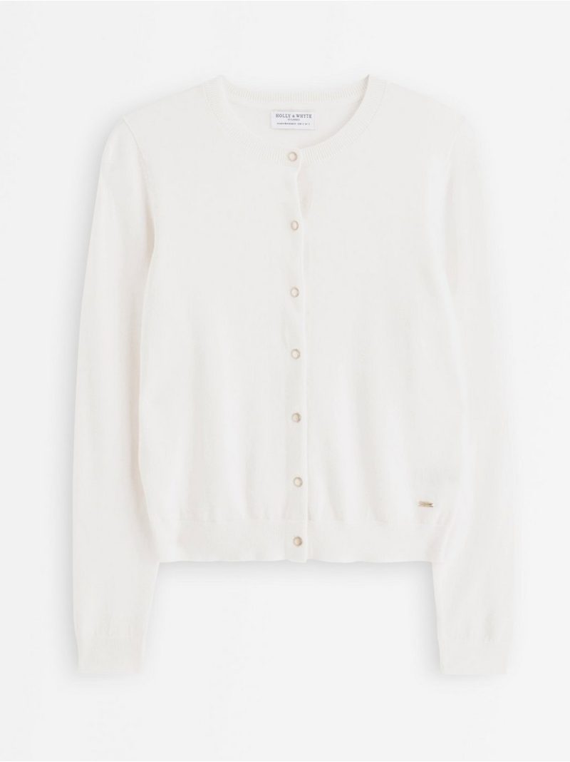 Fine-knit cardigan - 3013169-300