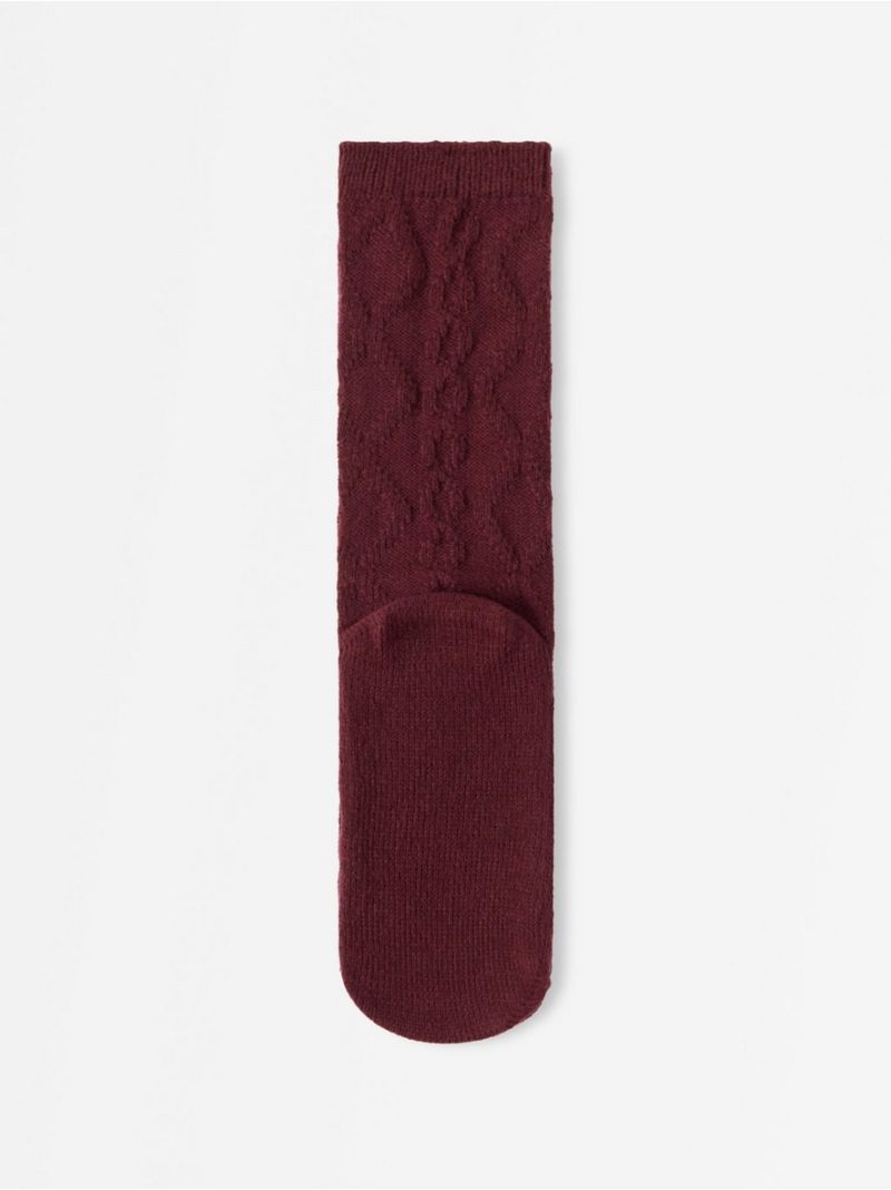 Cable-knit socks - 3013256-9938
