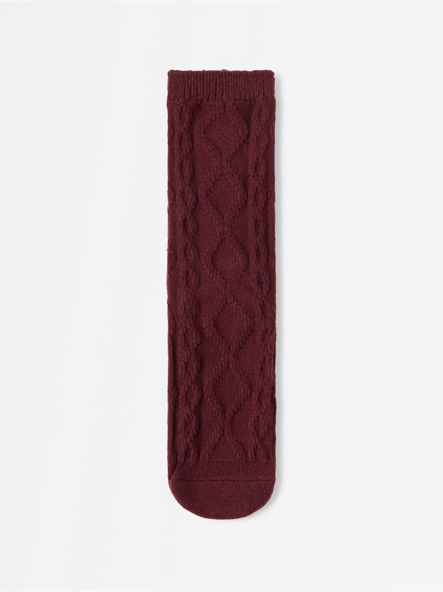 Cable-knit socks - 3013256-9938