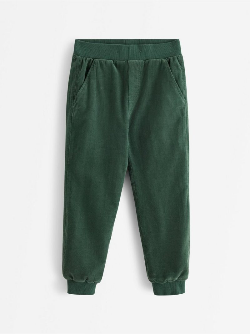 Lined corduroy joggers - 3013321-8599