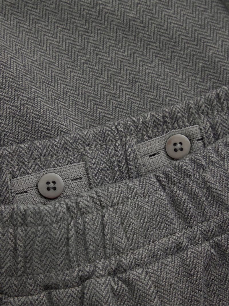 Herringbone jersey trousers - 3013343-6959