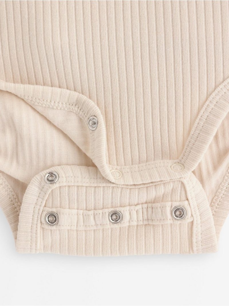 Ribbed wrap bodysuit - 3013370-1230