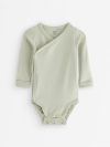 Long-sleeved wrap bodysuit - 3013374-3905
