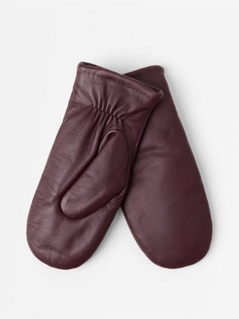 Leather mittens - 3013459-7390