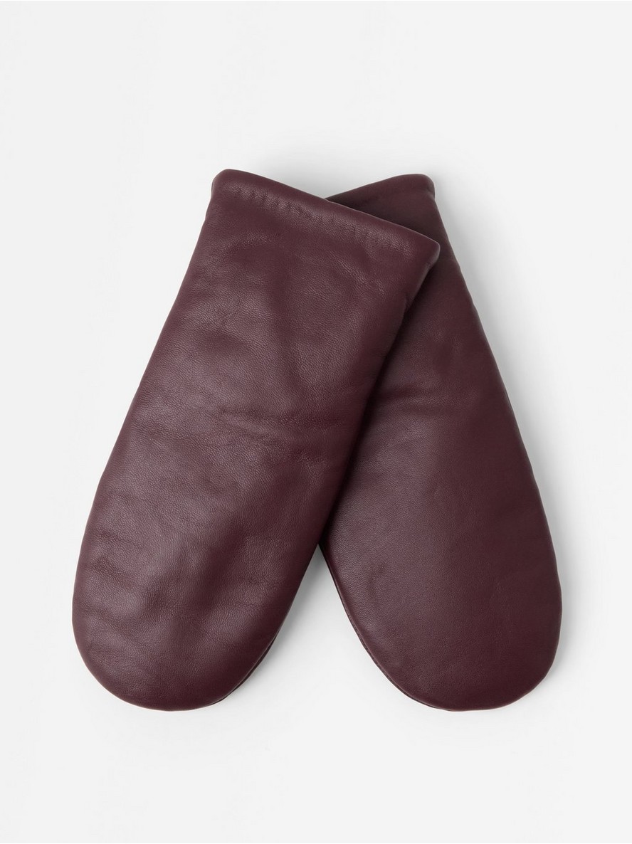 Leather mittens - 3013459-7390