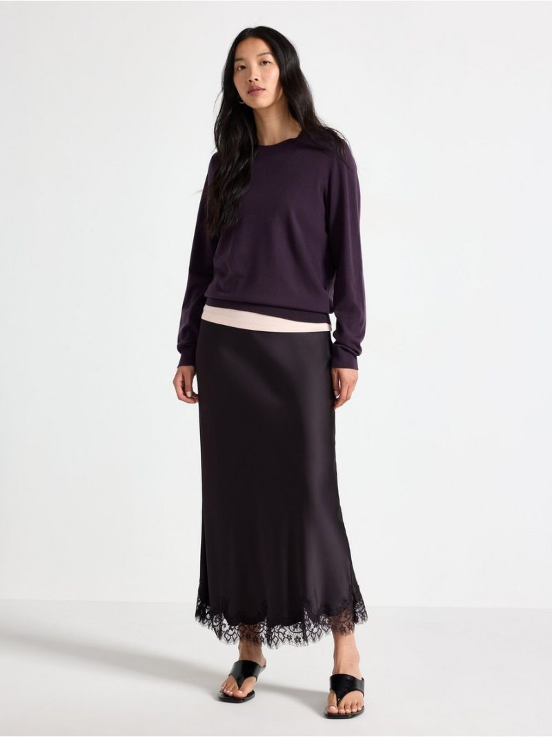 Fine-knit long-sleeved top - 3013471-6940