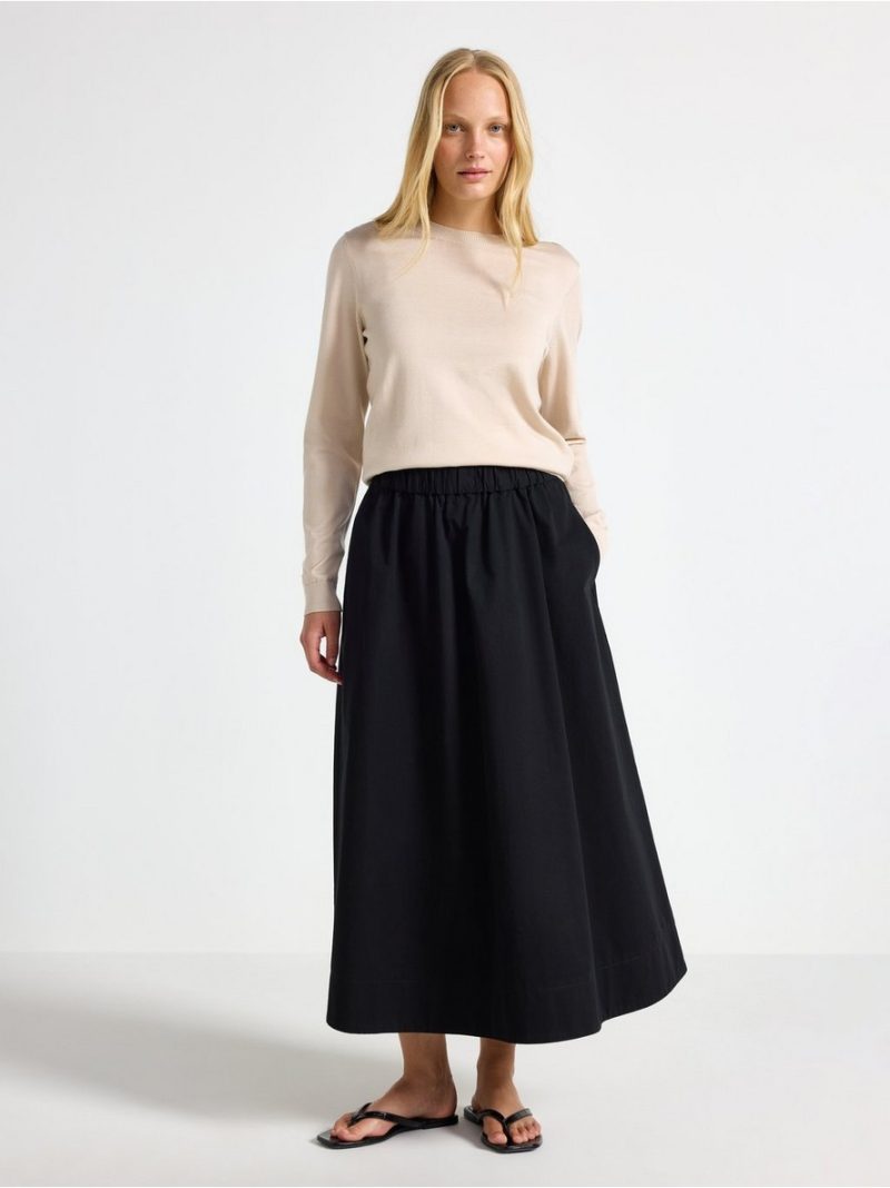 Fine-knit long-sleeved top - 3013471-7403