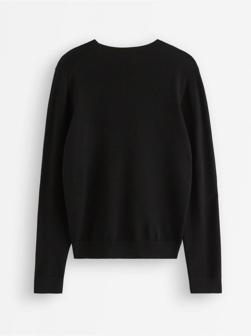 Fine-knit long-sleeved top - 3013471-80