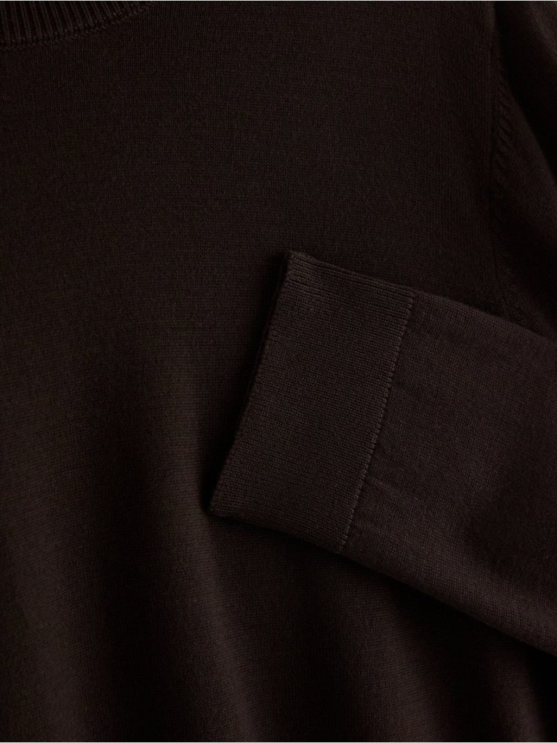 Fine-knit long-sleeved top - 3013471-8117