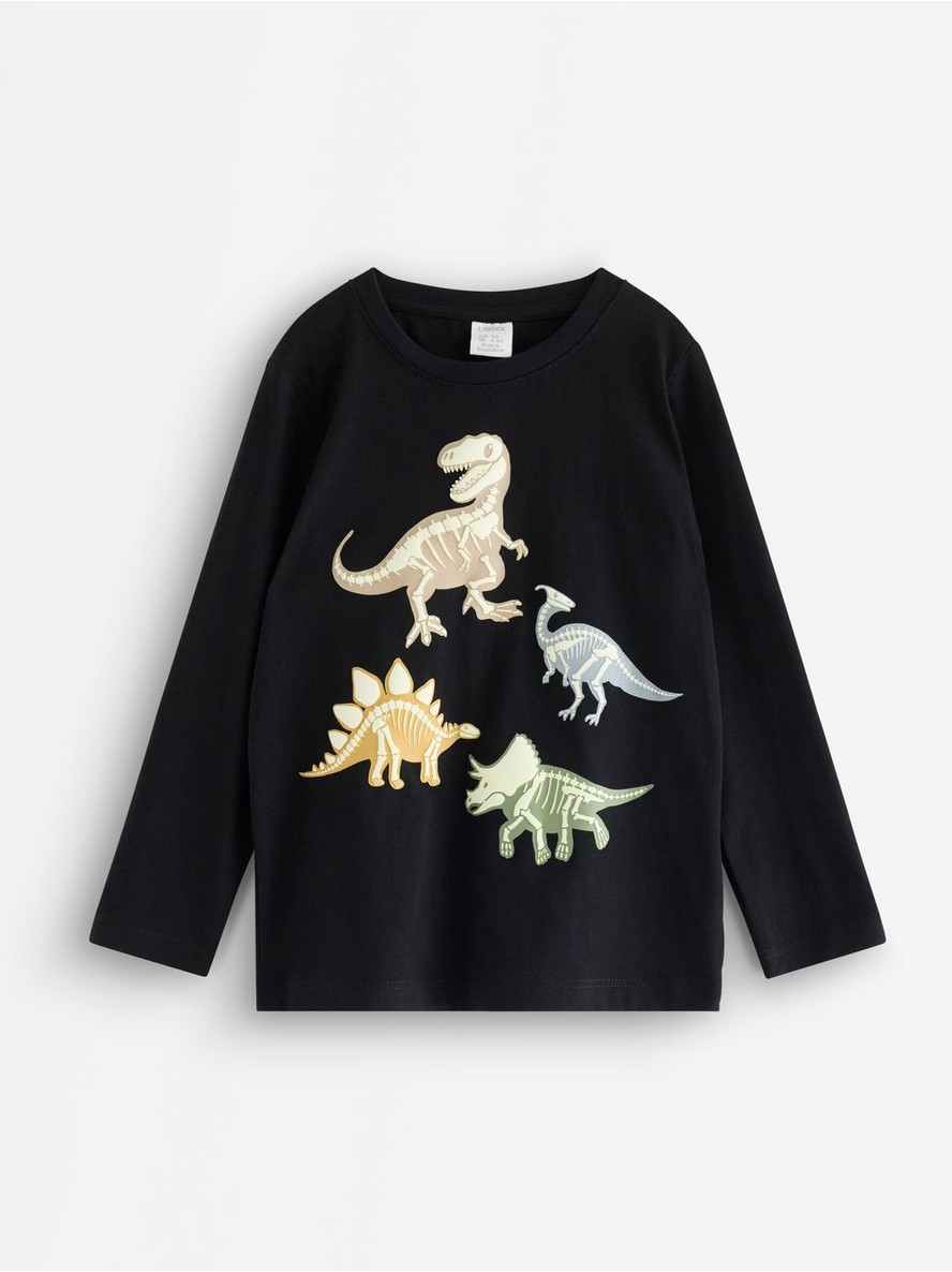 Long-sleeved top with glow in the dark print - 3013499-80