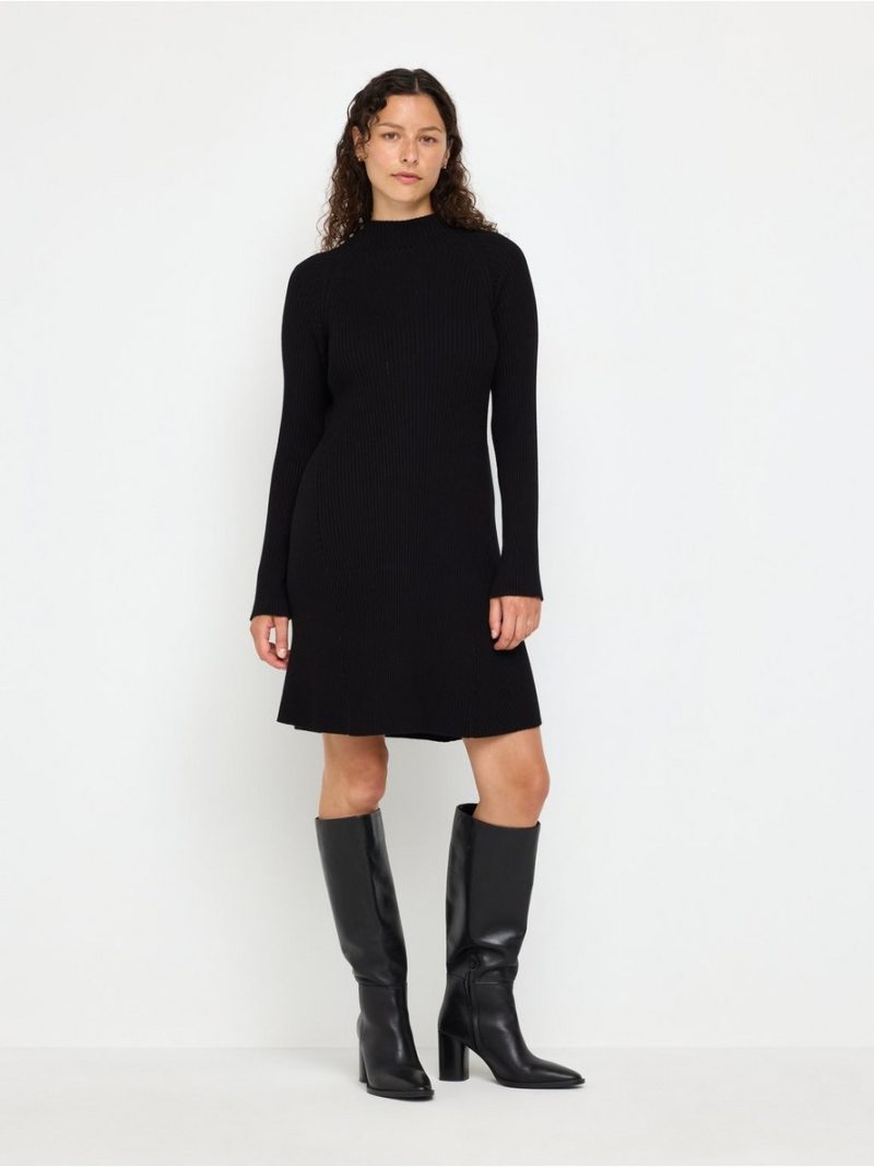 Rib-knitted mini dress - 3013511-80