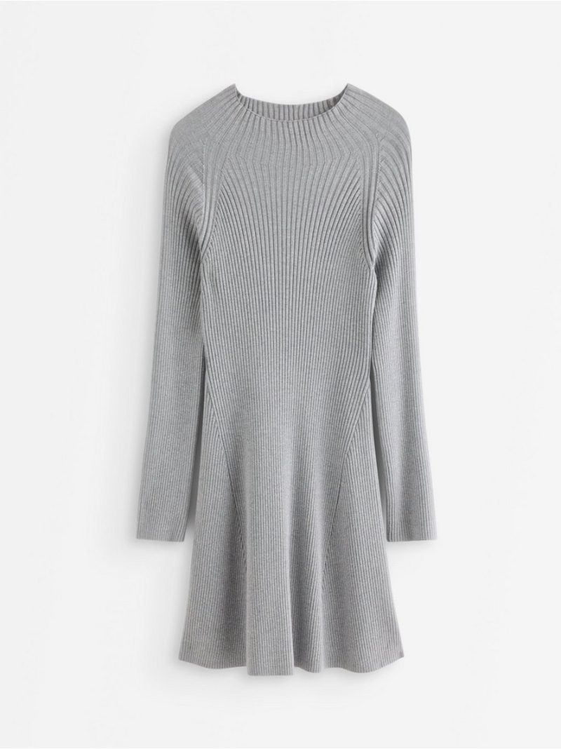 Rib-knitted mini dress - 3013511-9802