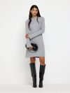 Rib-knitted mini dress - 3013511-9802