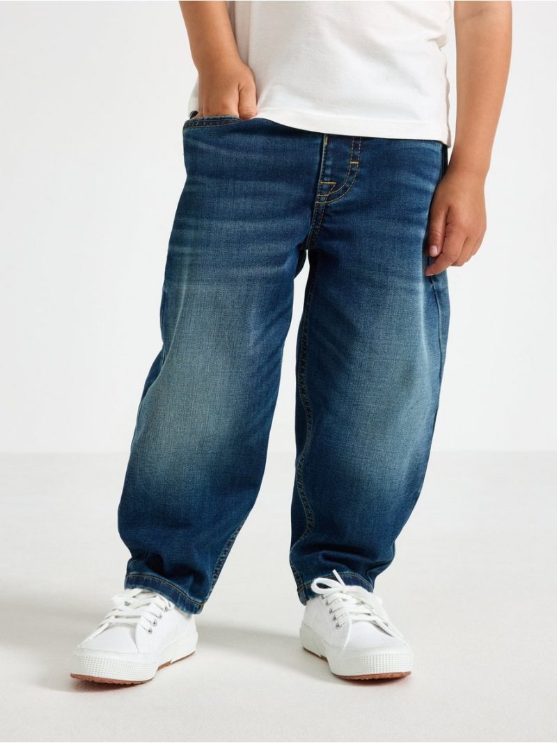 Baggy jeans with brushed inside - 3013513-791