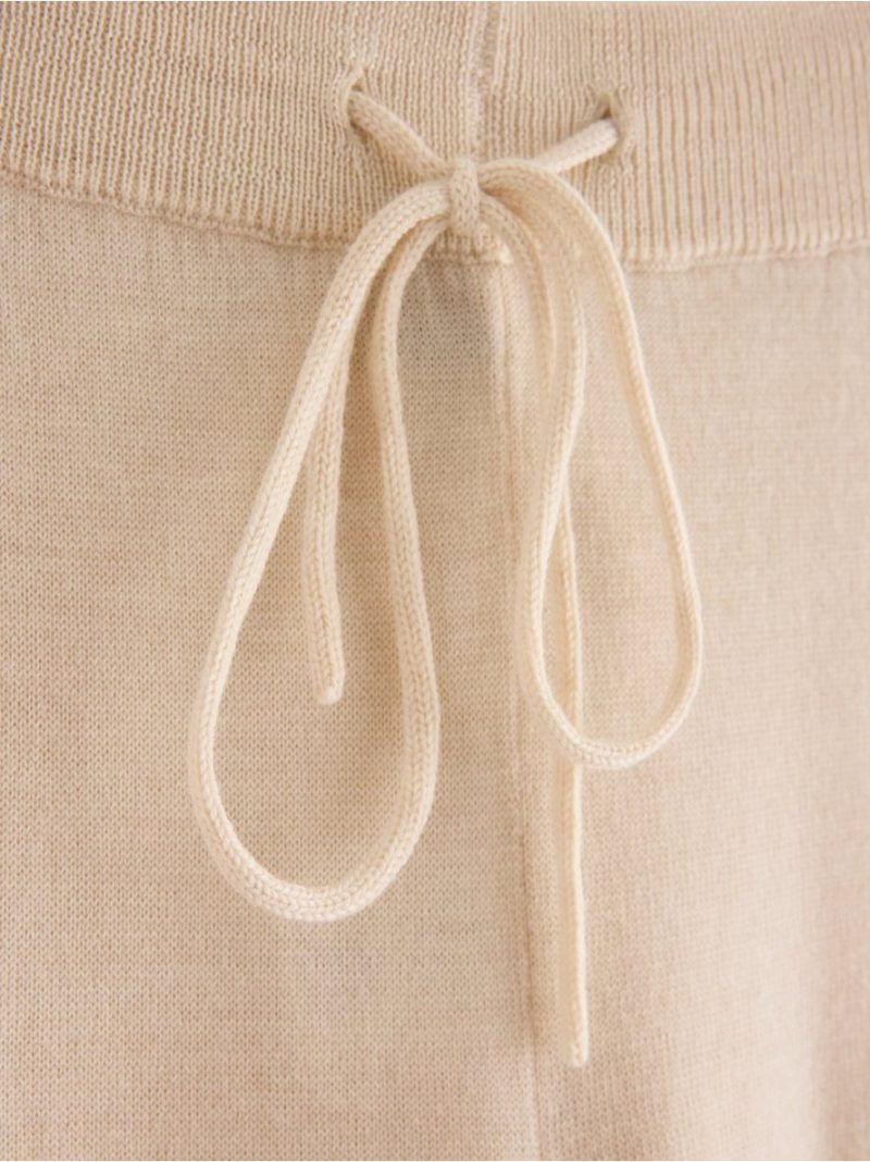 Cropped wide trousers in merino wool - 3013535-2659
