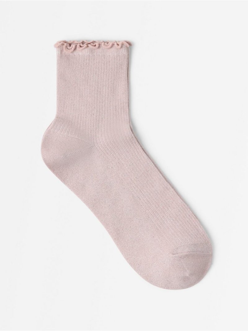 High ankle socks with lurex - 3013640-7322