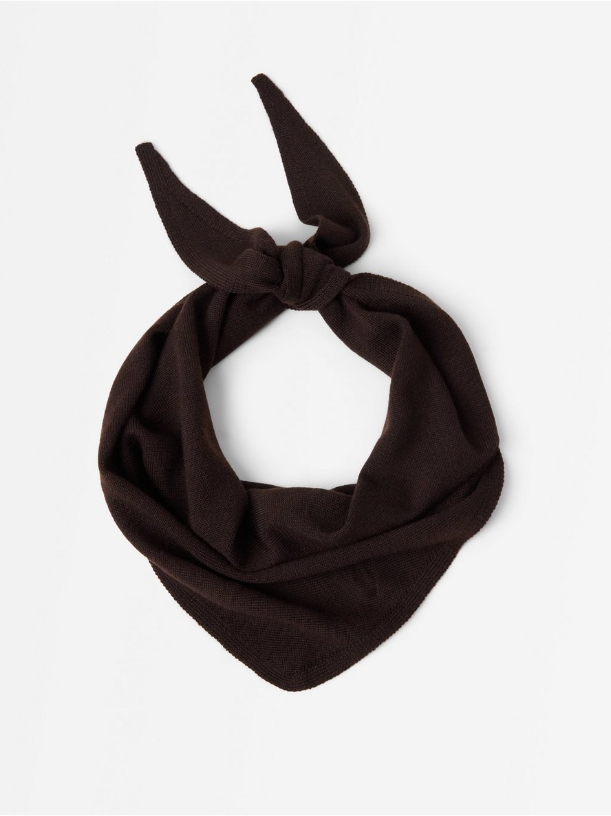 Triangle scarf in merino wool - 3013647-8117