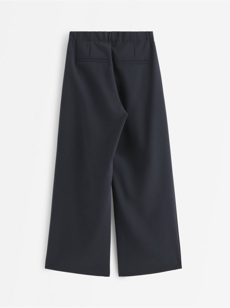 Wide trousers with pleats - 3013731-7318