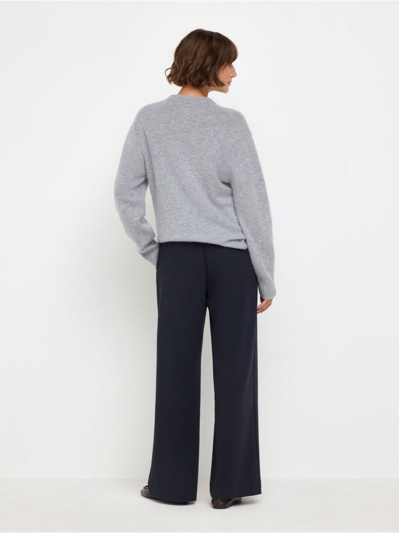 Wide trousers with pleats - 3013731-7318