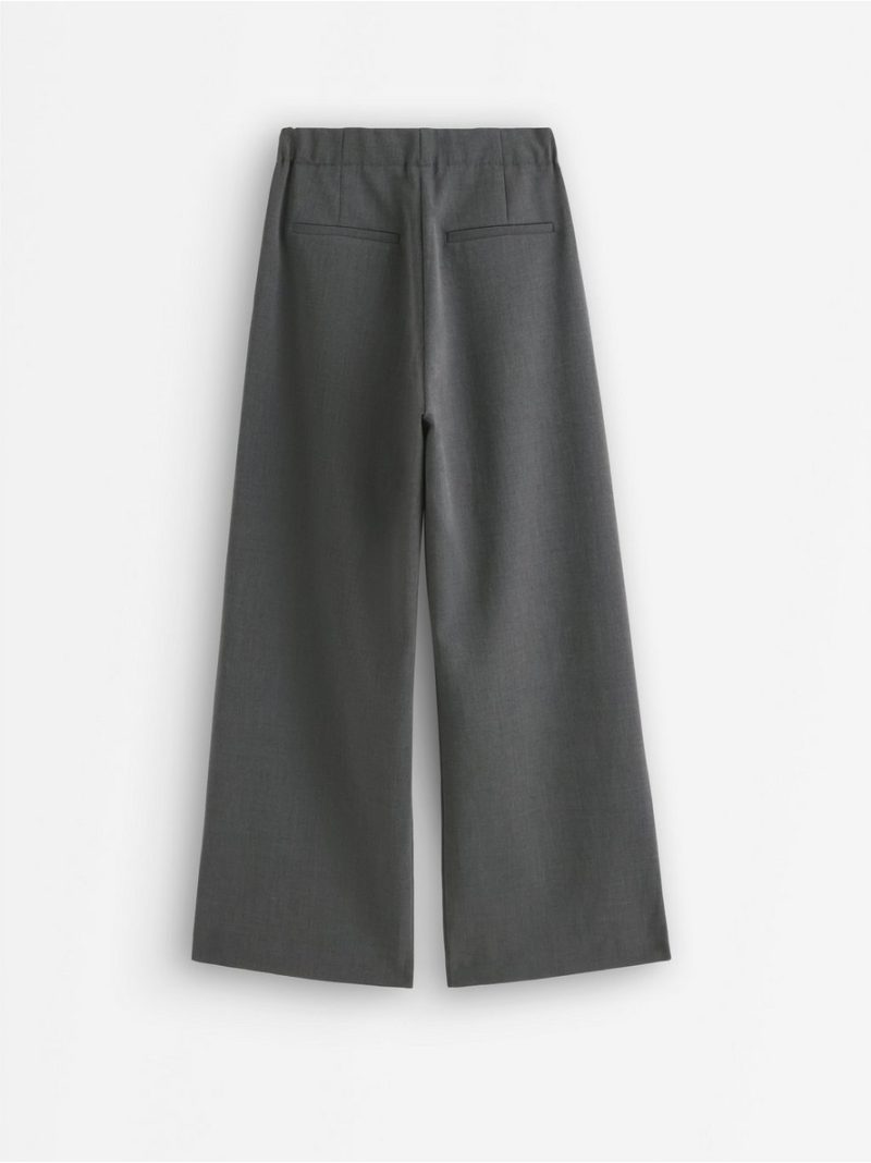 Wide trousers with pleats - 3013731-9804