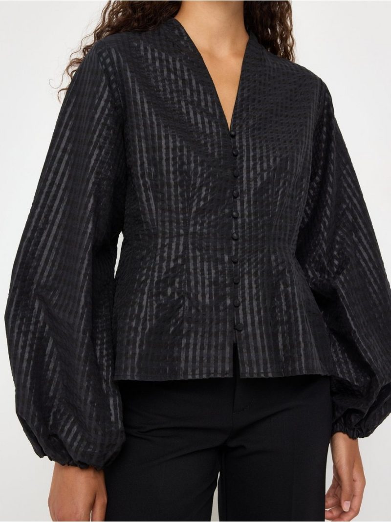 Blouse in seersucker - 3013739-80