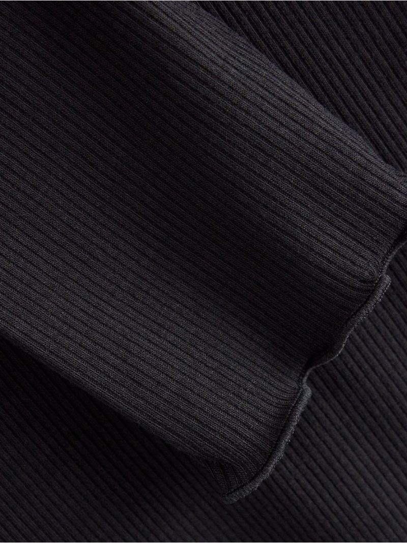 Ribbed roll neck top - 3013787-80