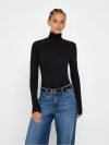 Ribbed roll neck top - 3013787-80