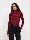 Ribbed roll neck top - 3013787-9873
