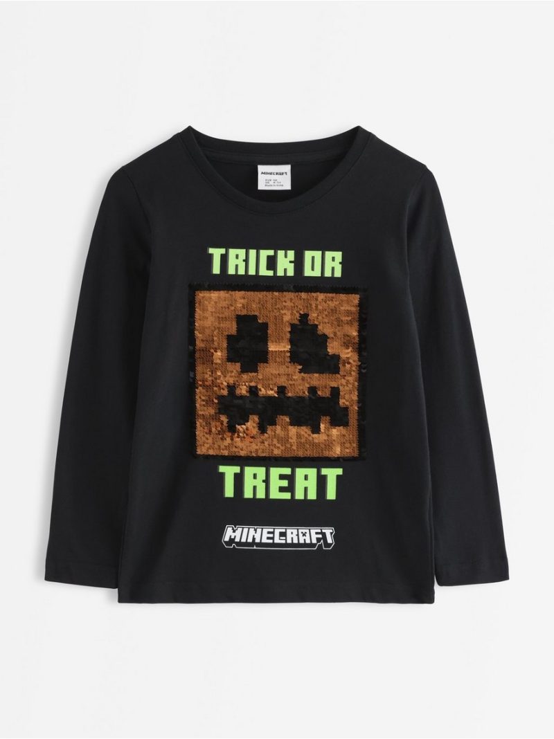 Minecraft long-sleeved top with reversible sequins - 3013804-80