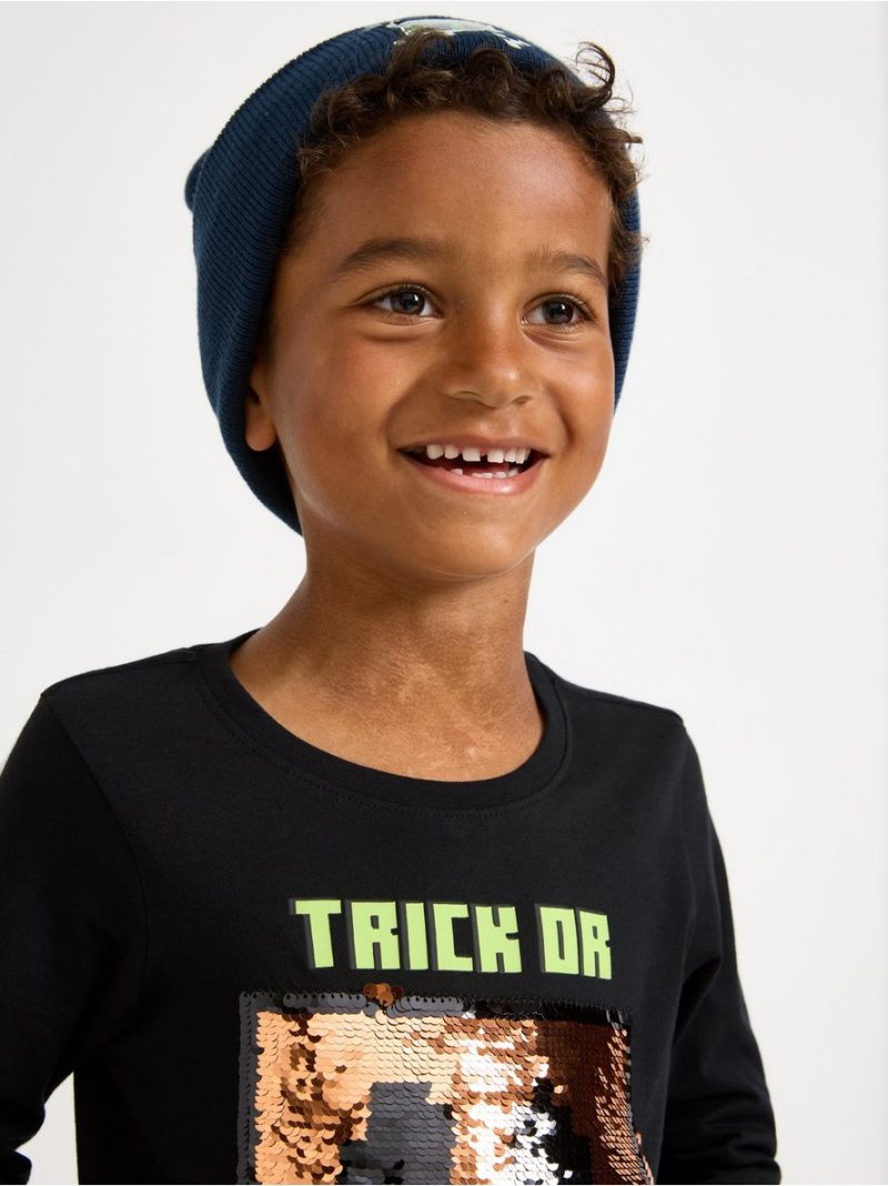 Minecraft long-sleeved top with reversible sequins - 3013804-80