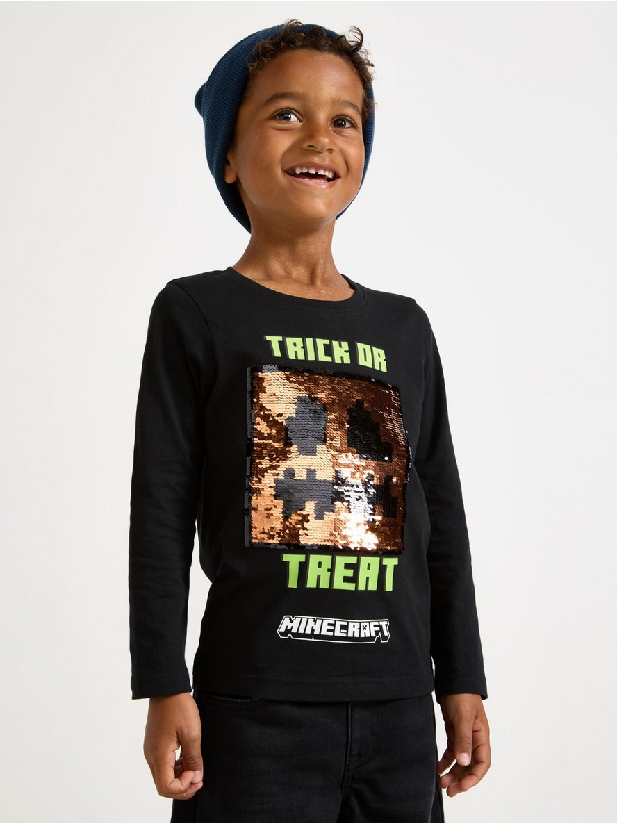 Minecraft long-sleeved top with reversible sequins - 3013804-80