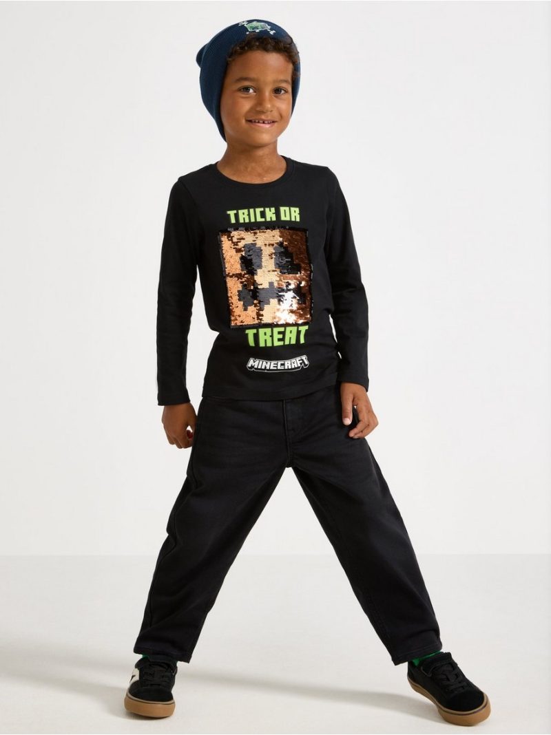 Minecraft long-sleeved top with reversible sequins - 3013804-80